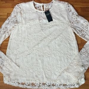 Hollister Lace Long Sleeve Top